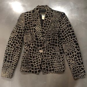 Les Copains black and cream blazer